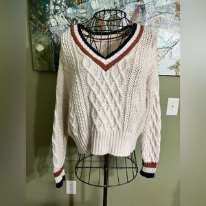 American Eagle cableknit sweater